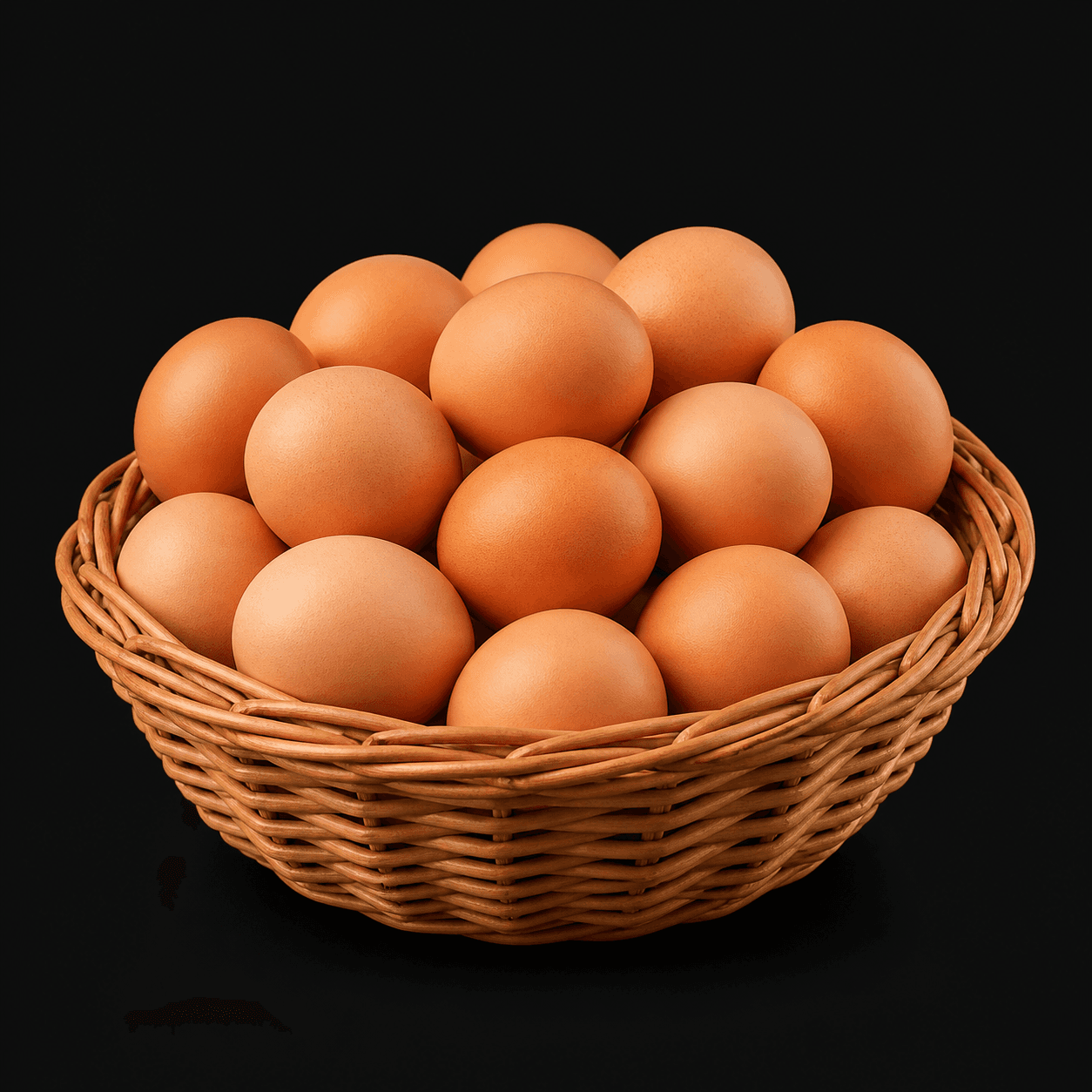 Basket of Himalayan Fresh Eggs